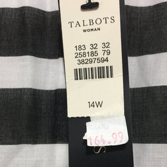 TALBOTS V-BACK STRIPE DRESSES SIZE 14W - Picture 6 of 7